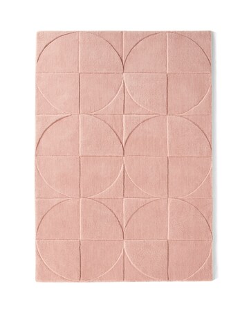 Penny Carved Circles Woollen Rug