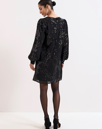 Phase Eight Odette Sequin Black Dress