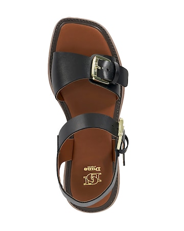 Dune Luno Leather Flatform Sandals Fit D