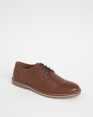 Leather Milled Desert Shoe Wide Fit