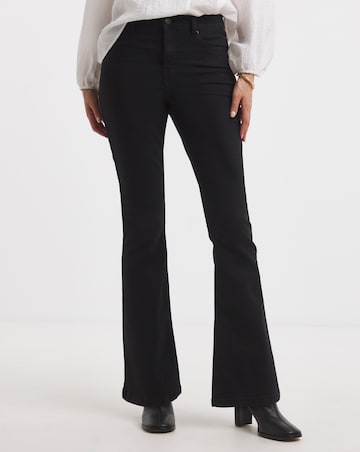 Black 24/7 Bootcut Jeans