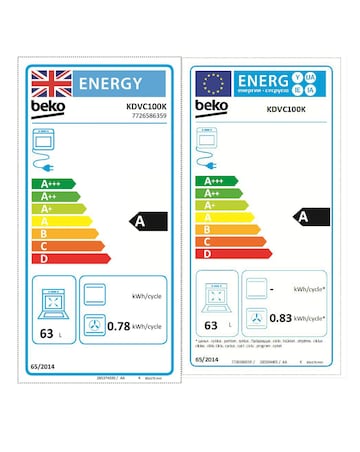 Beko KDVC100K Double Oven with Grill - Electric Range Cooker - Black