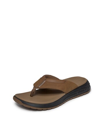 Skechers Street Retro Jogger Tate Thong Sandal - Brown