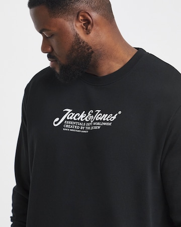 Jack & Jones Beau Sweatshirt & Short Set - Black