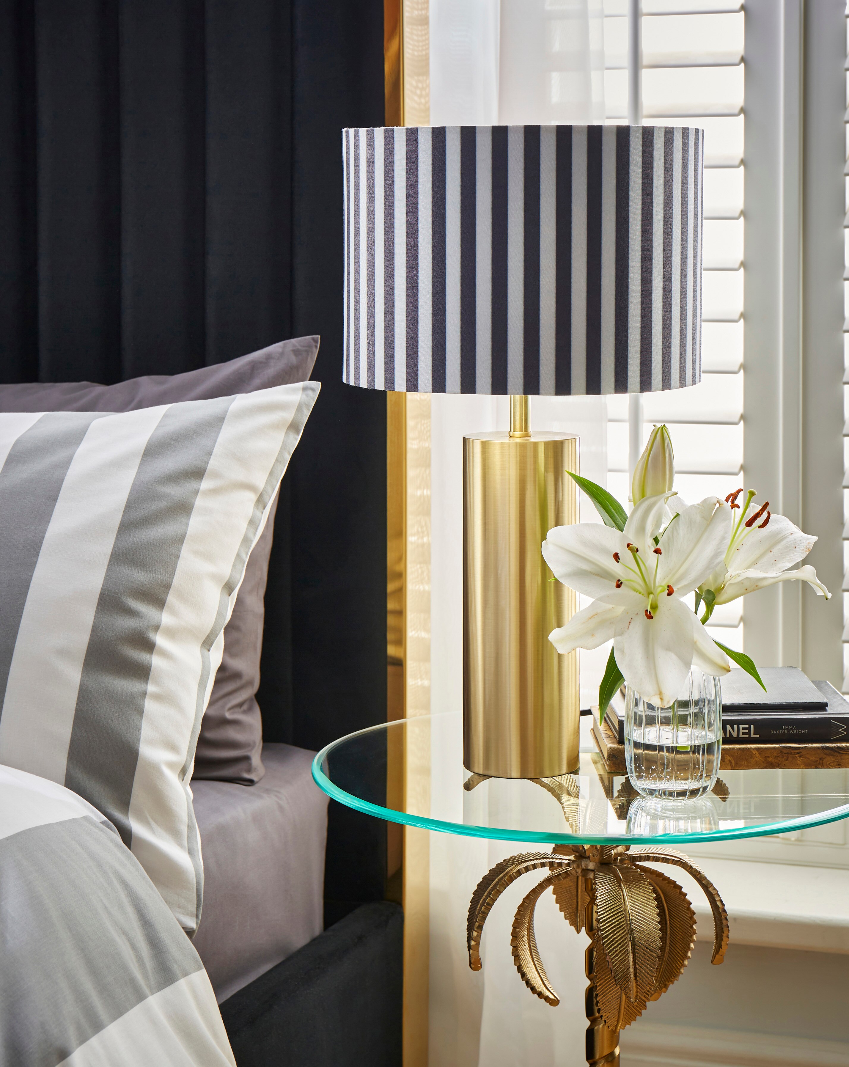 Joanna Hope Siera Striped Table Lamp