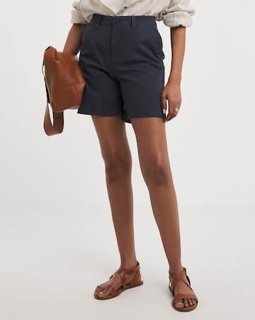 Navy Stretch Chino Shorts