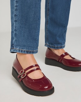 Chewy Low Wedge Mary Jane Shoe - Extra Wide Fit (EEE)