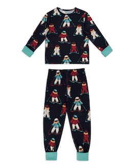 Chelsea Peers Skiing Dog Family Pyjama Set Kids