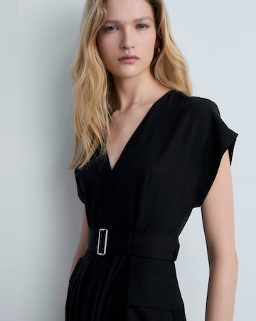 Mango Asymmetrical Dress with Belt