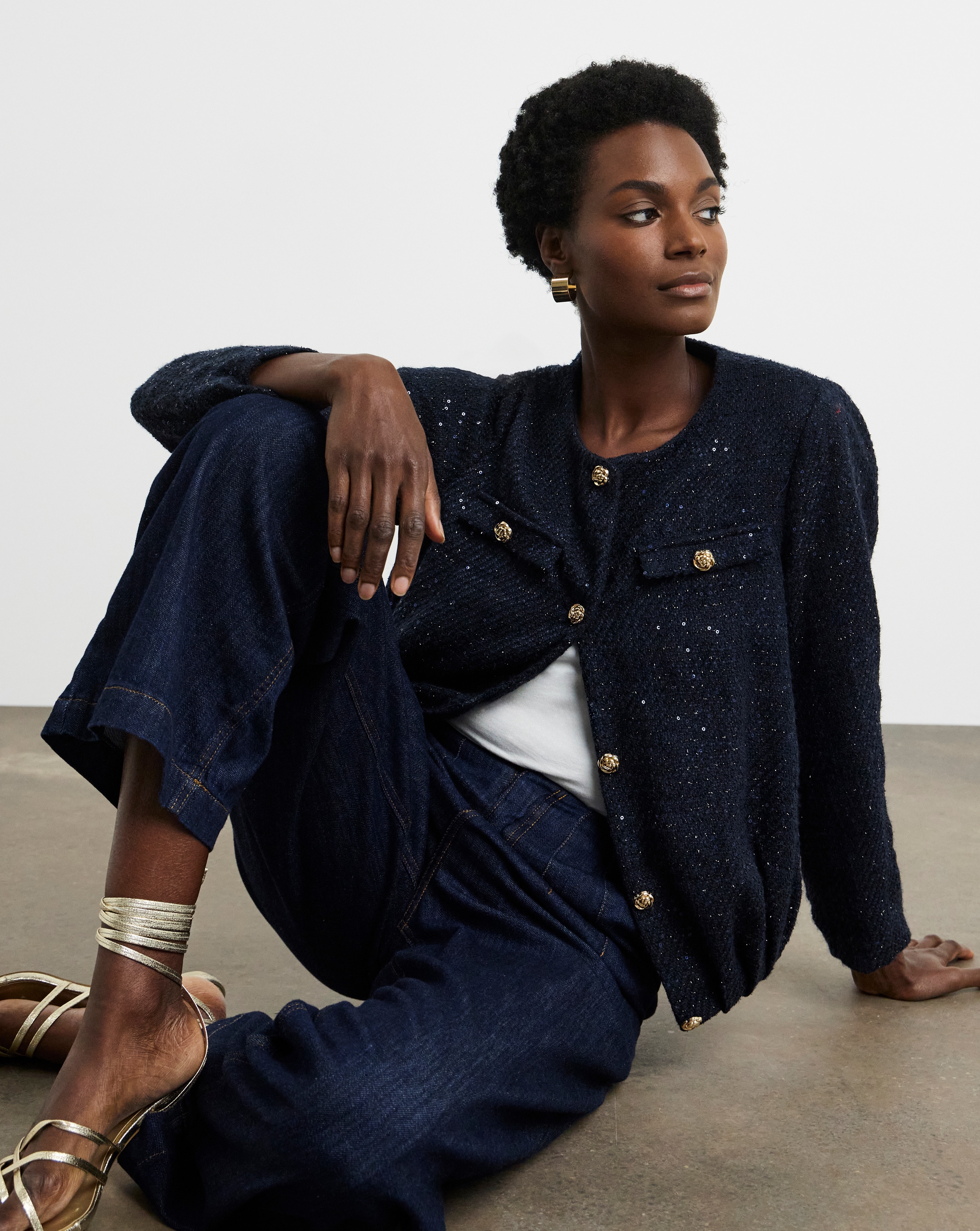 Joanna Hope Boucle Bomber Jacket | JD Williams Joanna Hope Boucle Bomber Jacket | JD Williams