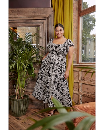 FatFace Dahlia Botanical Midi Dress