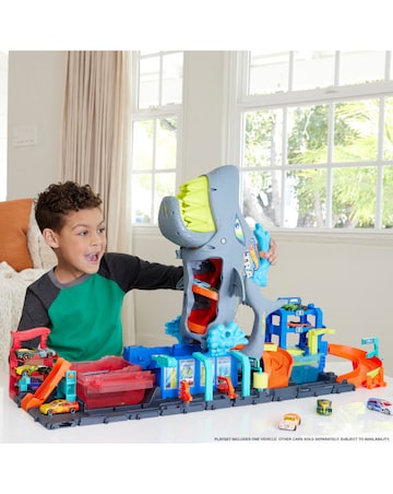 Hot Wheels City Ultra Shark Car Wash