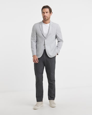 Textured Stretch Jersey Blazer