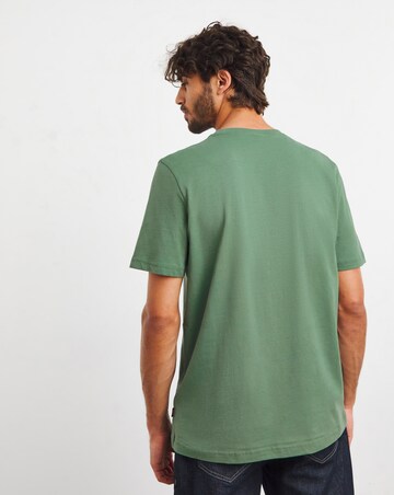 BOSS Short Sleeve Green Large Graphic Logo T-Shirt