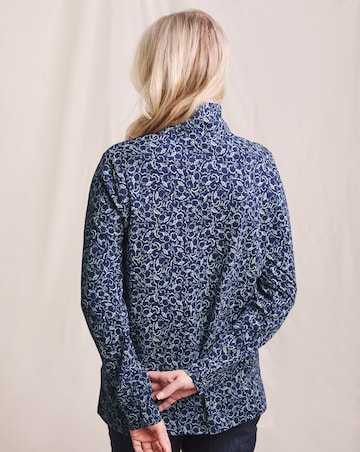 Julipa Button Funnel Neck Jersey Top