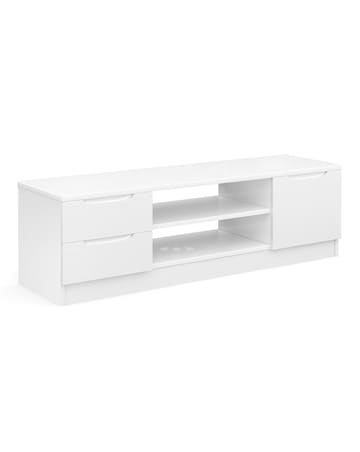 Sorrento Ready Assembled High Gloss Wide TV Unit