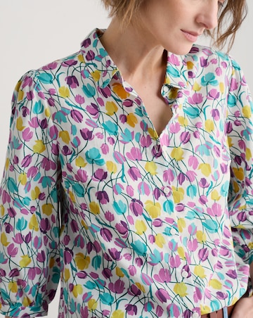 Seasalt Cornwall Hope Cottage Blouse Spring Tulips Chalk