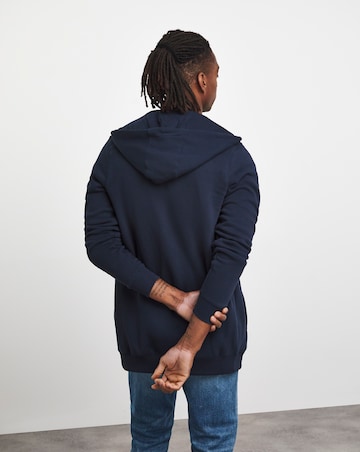 Jacamo Full Zip Hooded Sweat Extra Long