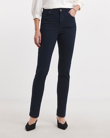 Simply Be Lexi Dark Indigo High Waist Super Soft Slim Leg Jeans