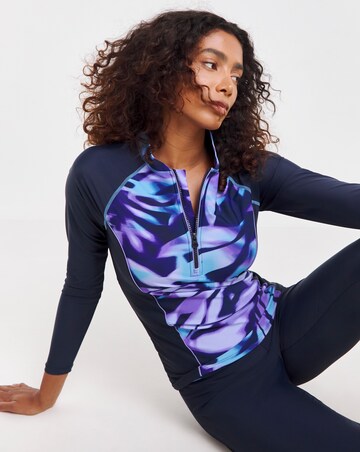 Sports Zip Up Rash Vest | JD Williams