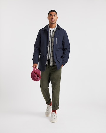 Navy Cotton Worker Jacket