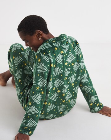 Pretty Secrets Christmas Fleece Button Pyjama Set