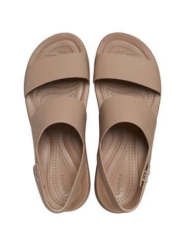 Crocs Latte Brooklyn Low Wedge Sandals
