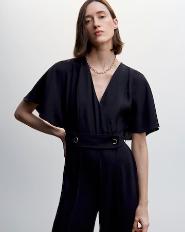 Mango Buttoned Long Jumpsuit