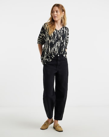 V Neck Oversized Blouse