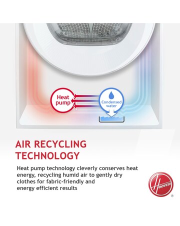 Hoover H-DRY 500 NDEH10A2TCE80 10kg Heat Pump Tumble Dryer White + Install
