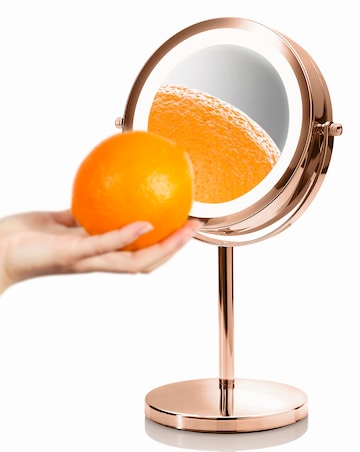 Rio Rose Gold LED Illuminated 1x & 5x Magnification Cosmetic Mirror