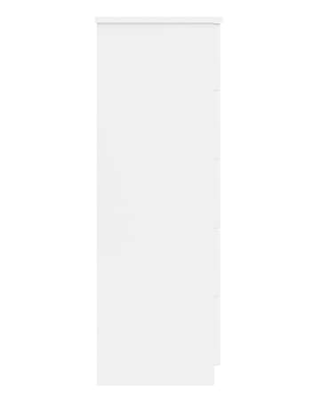 Sorrento High Gloss Assembled 5 Drawer Tallboy Chest