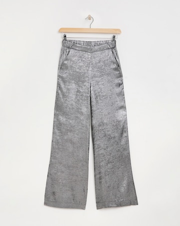 Joanna Hope Hammered Foil Wide Leg Trouser