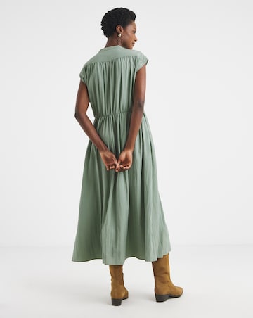 Utility Pocket Detail Maxi Dress