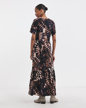 Notch Neck Maxi Dress