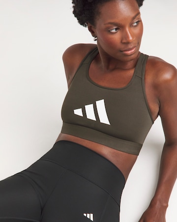 adidas Powerreact Big Logo Sports Bra