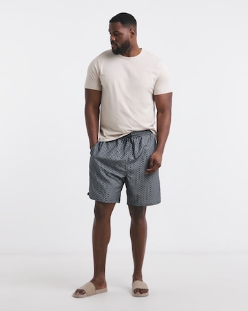 2 Pack Geo Print Swim Shorts Long