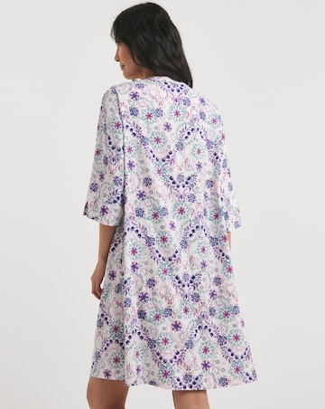 Julipa Pintuck Linen Mix Shift Dress