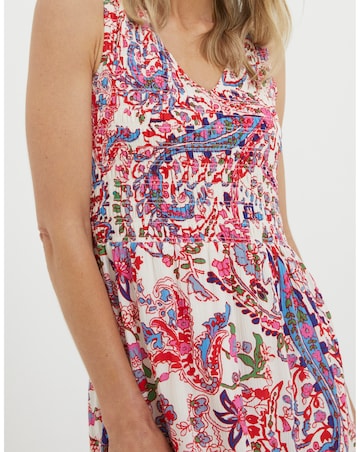 FatFace Aria Bright Paisley Midi Dress