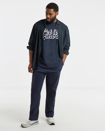 Jack & Jones Christmas T-Shirt - Sky Captain