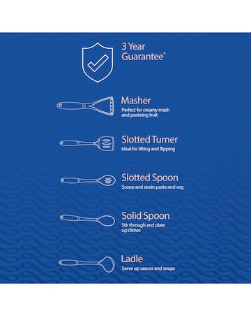 Russell Hobbs Venus 5 Piece Utensil Set