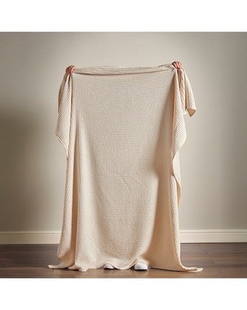 Pineapple Elephant Jaipur Waffle Cotton Throw