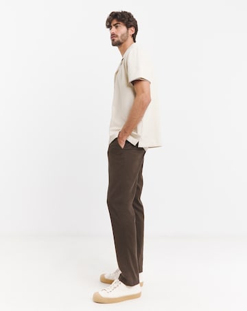 Linen Blend Elasticated Straight Fit Trouser