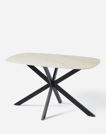 Brock Dining Table with 6 Emilie Velvet Chairs