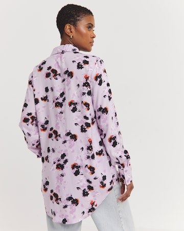 Dipped Back Viscose Shirt