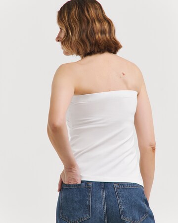 Black & White Jersey Bandeau Top