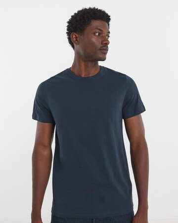 Pure Cotton Crew Neck T-Shirt- Navy