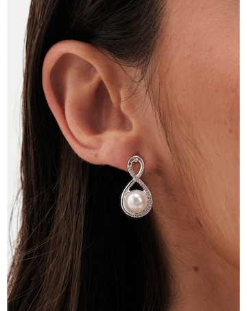 Jon Richard Pearl and Crystal Infinity Trio Set - Gift Box