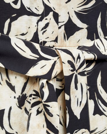 Mango Printed Jumpsuit with Tie Detail