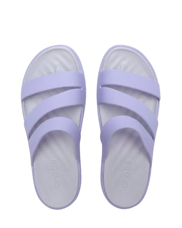 Crocs Purple Getaway Strappy Slider Sandals -Standard Fit (D)